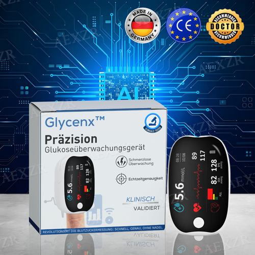 Glycenx™ Präzisions-Glukoseüberwachungsgerät - BEGRENZTES ANGEBOT | Nie mehr Finger stechen!💕